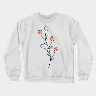 simple flower Crewneck Sweatshirt